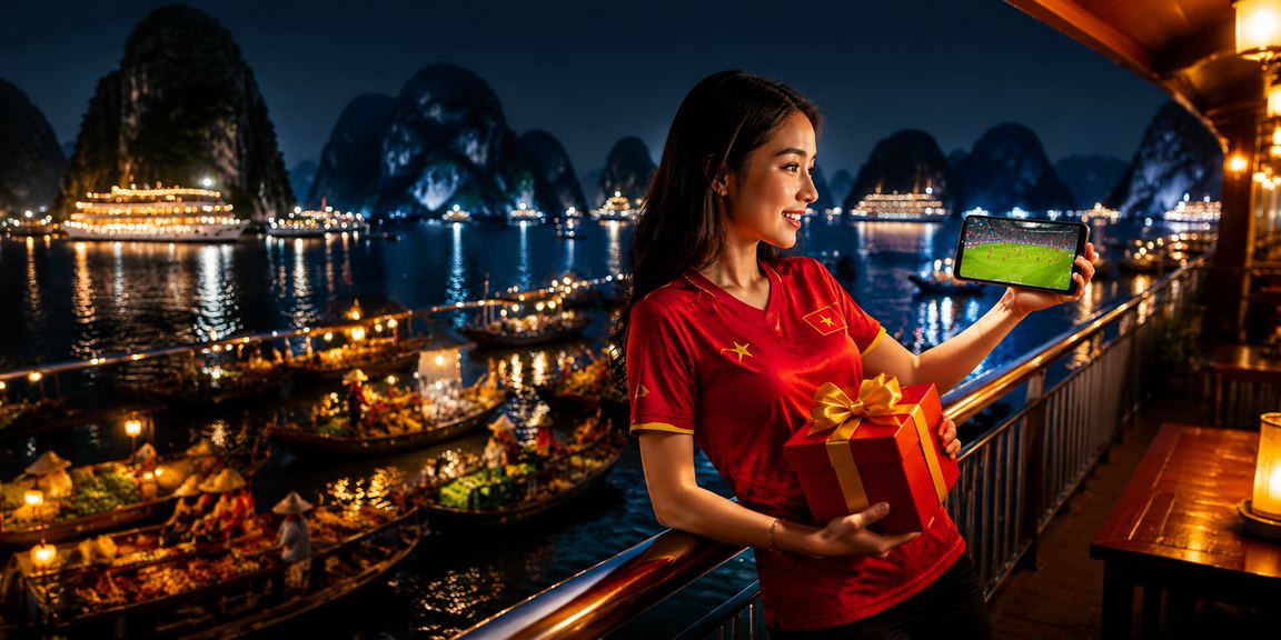 Người dùng Việt Nam xem kèo bóng đá trực tuyến tại Vịnh Hạ Long