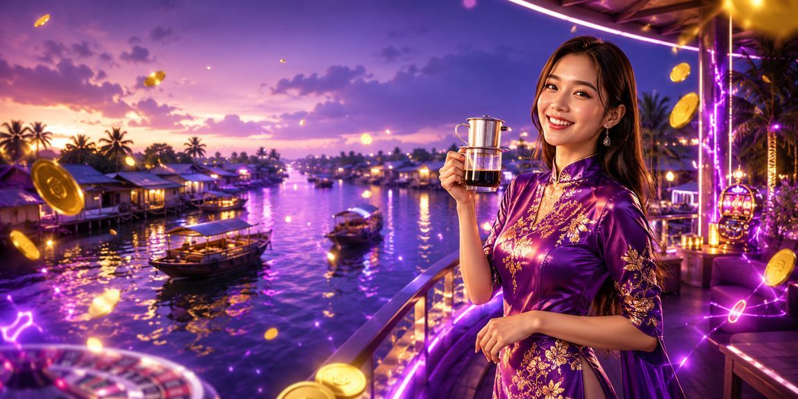 Không gian giải trí casino ven sông Mekong tại miền Tây Việt Nam