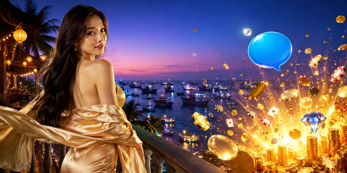 Khung cảnh nghỉ dưỡng Mũi Né với không khí casino mùa hè sôi động