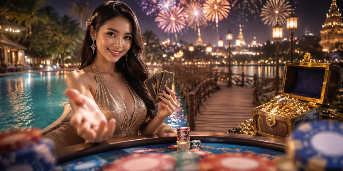 Người chơi thưởng thức trò chơi bài tại lễ hội Nha Trang một cách vui vẻ có kiểm soát